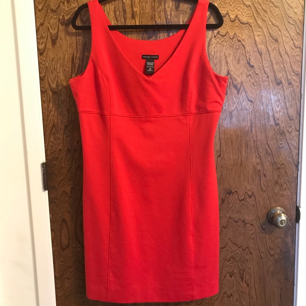 New York and Company red cocktail dress